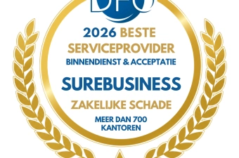 #46 SUREbusiness Beste Serviceprovider Zakelijk Schade Groot in de categorie Binnendienst & Acceptatie